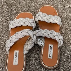 Steve Madden Metallic Braided Sandals
